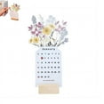 ckepdyeh 2024 Calendar,2024 Bloomy Flowers Desk Calendar, Small Desk