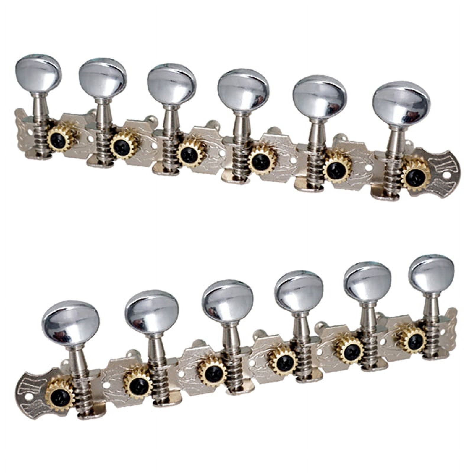 ckepdyeh 2Pack 6R6L Stainless Guitar Tuning Peg Machine Heads Tuners