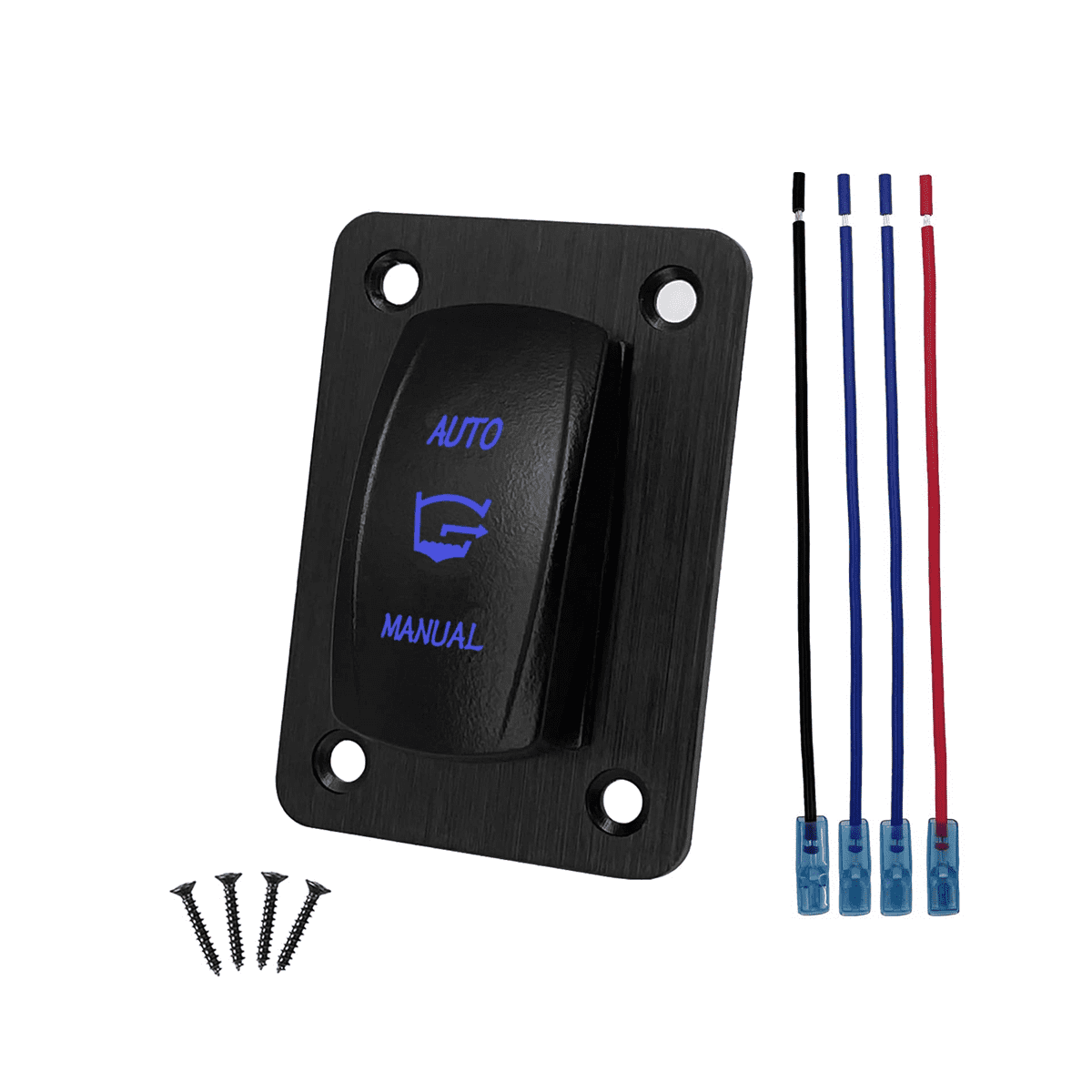 ckepdyeh 3Way Bilge Pump Rocker Switch Panel 4 Pin ONOff(ON) SPDT