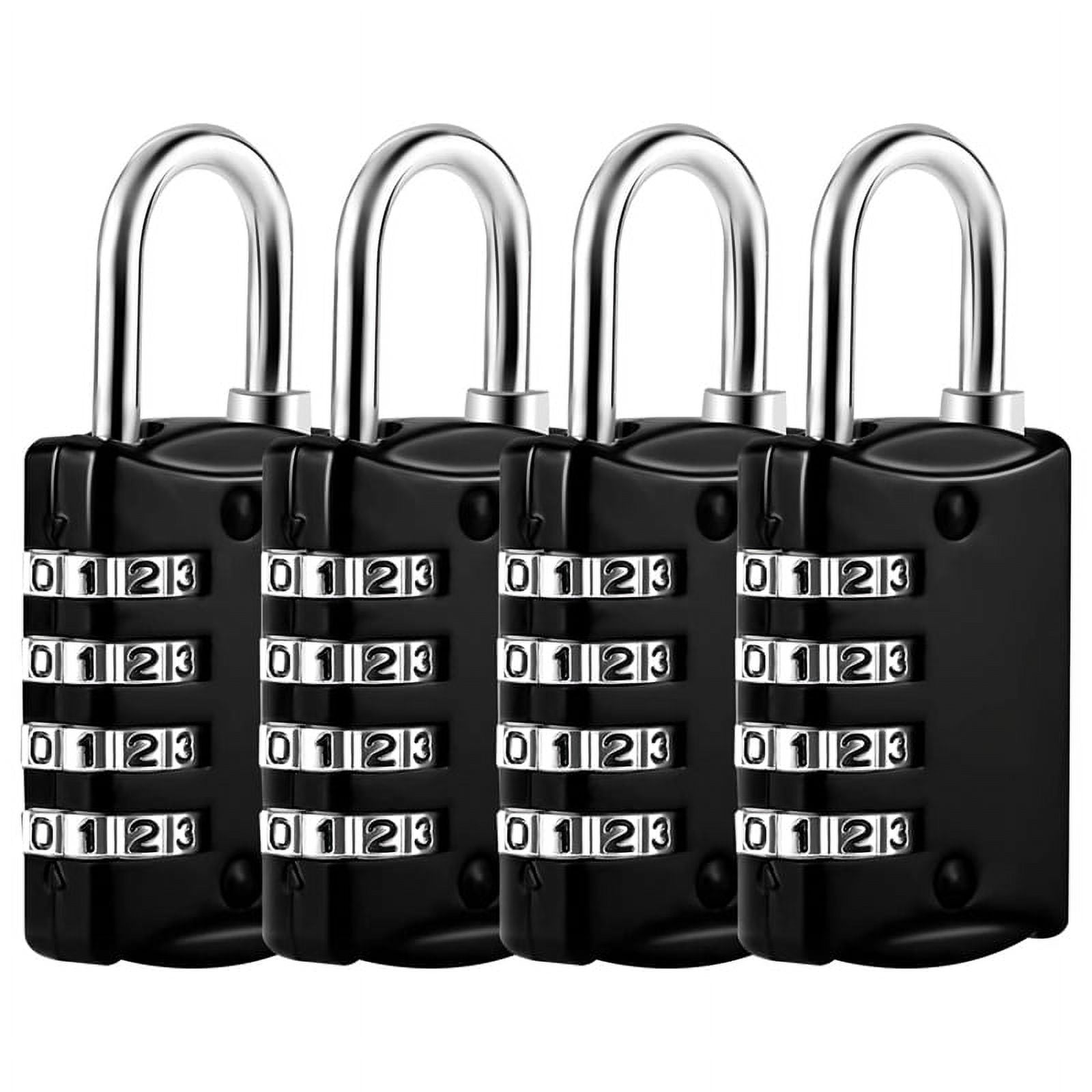 ckepdyeh , 4 Digit Lock with Metal Code Lock, Weatherproof, Suitcase