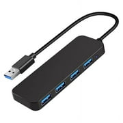 ckepdyeh 4 Ports USB Hub, USB 3.0 Hub USB Splitter USB Expander for Laptop, Flash Drive, HDD, Console, Printer, Camera,Keyboard