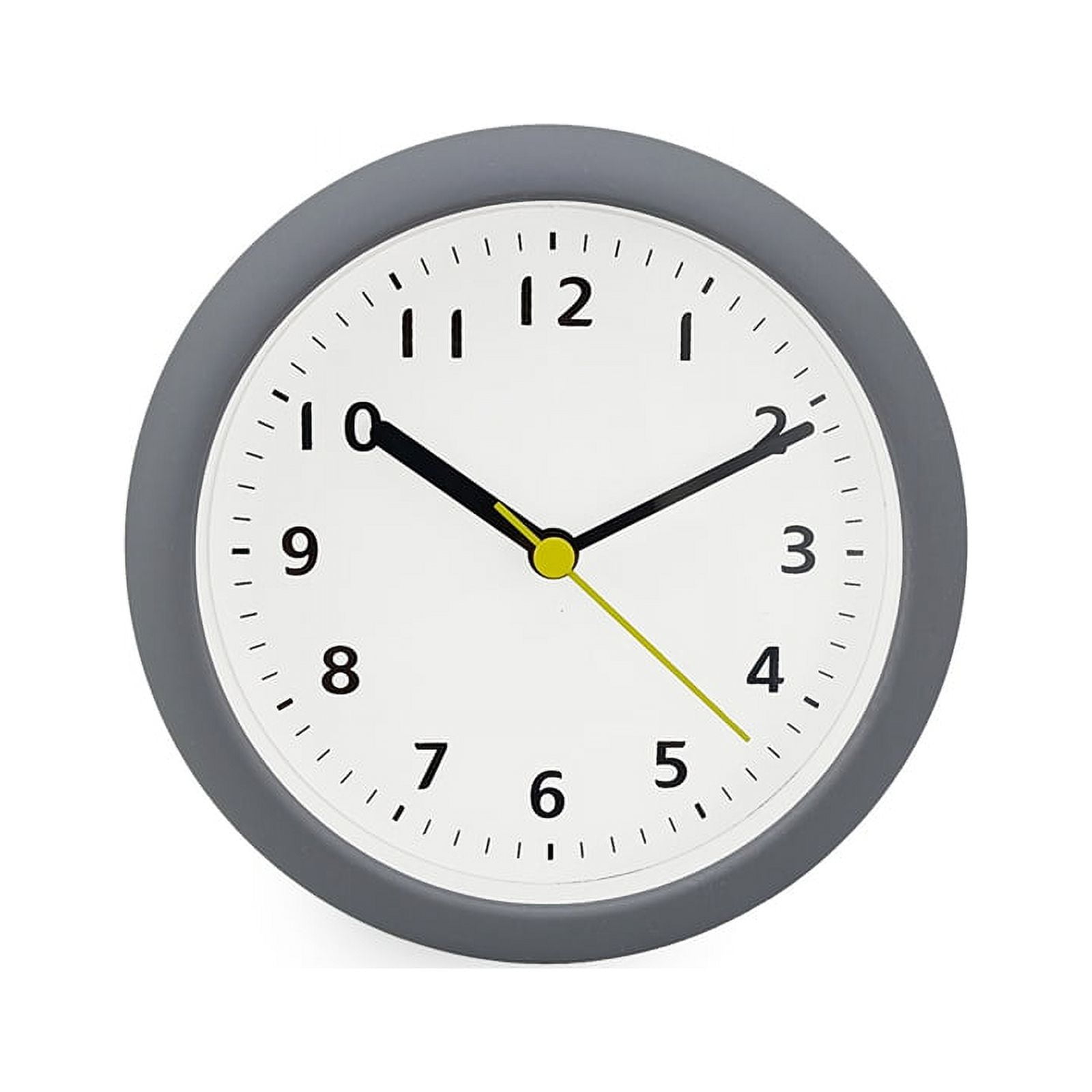 ckepdyeh 6 Inch Silent NonTicking Battery Operated Modern Round Wall