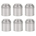 ckepdyeh 6Pcs Tea Tins Canister with Airtight Double Lids,Mini Tin Can