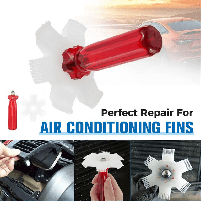 ckepdyeh 7Pcs Air Conditioner Fin Cleaner Set, Ac Fin Comb Condenser