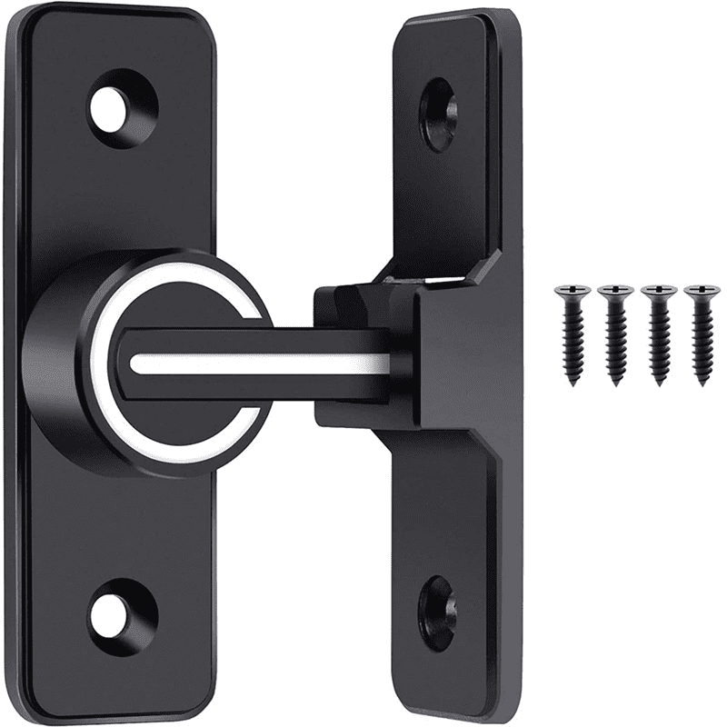 ckepdyeh Barn Door Lock,Sliding Barn Door Latch,Luminous 90 Degree