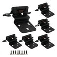 ckepdyeh Hinges, 8 Pack 3/8Inch Inset Black Door Hinges, Flush