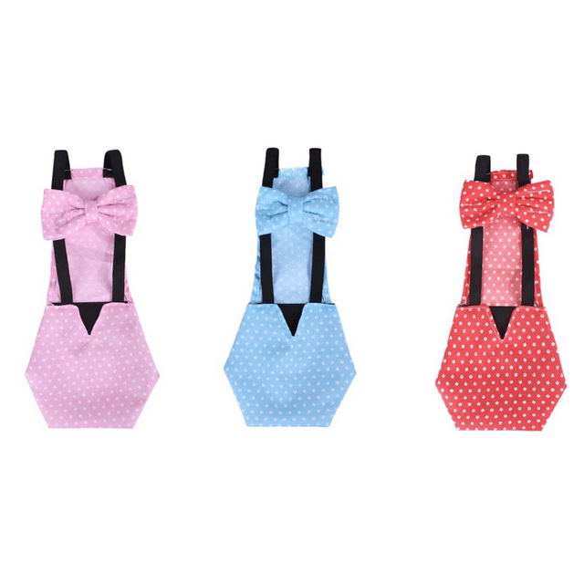 ckepdyeh Chicken Diapers Bantam Hens Reusable 3 Pcs with Bow Ties