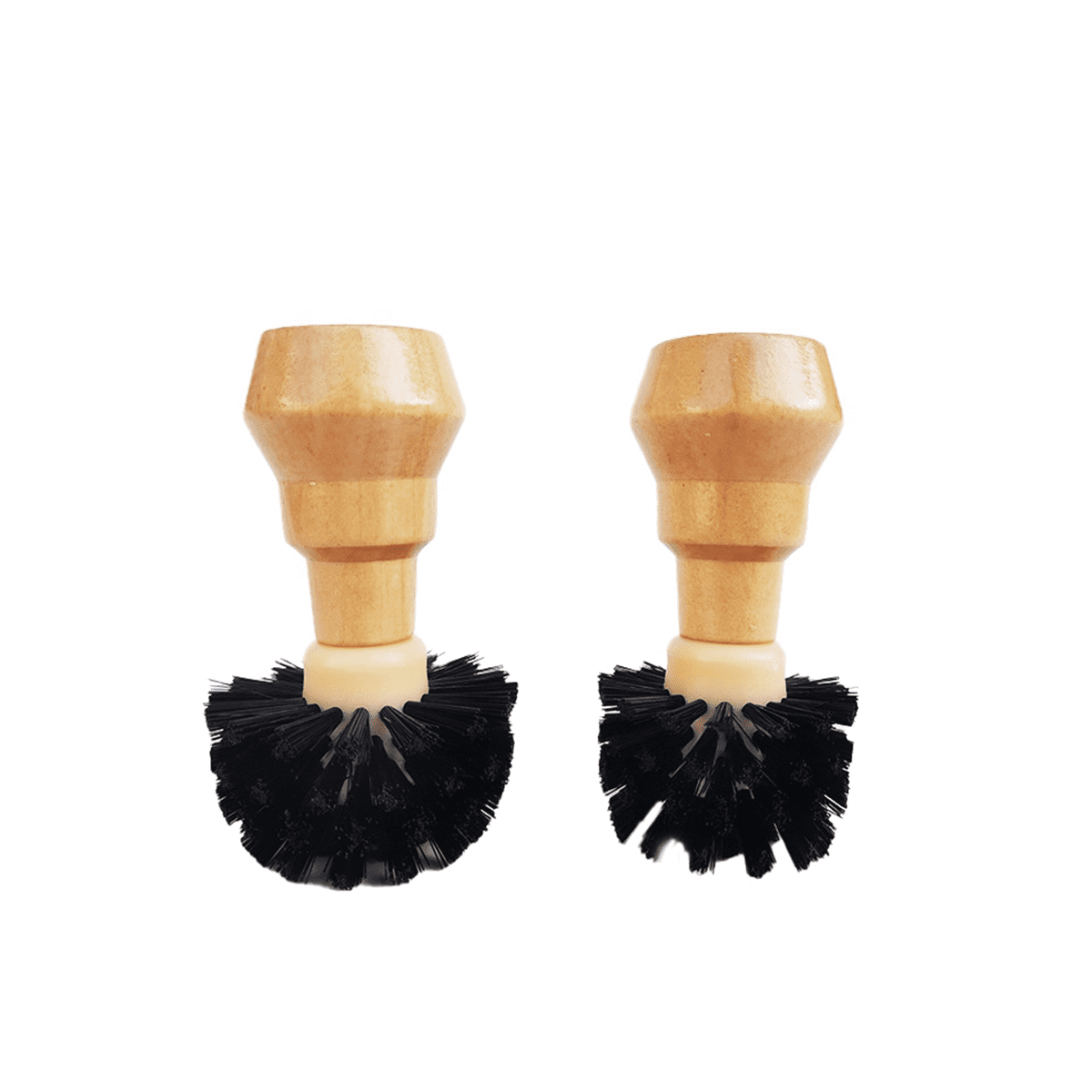ckepdyeh Coffee Machine Powder Bowl Cleaning Brush Solid Wood Handle