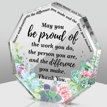 ckepdyeh Friend Friendship Woman Birthday Gifts for Friend Going Gifts Plaque for Coworker