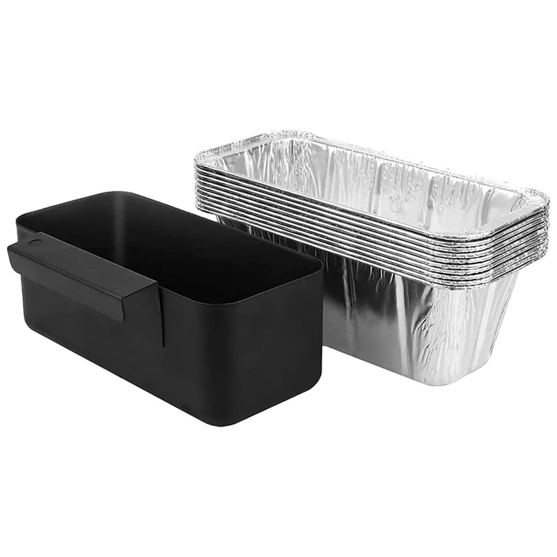 ckepdyeh Griddle Grease Catcher with 10Pcs Foil Cup Griddle Accessories