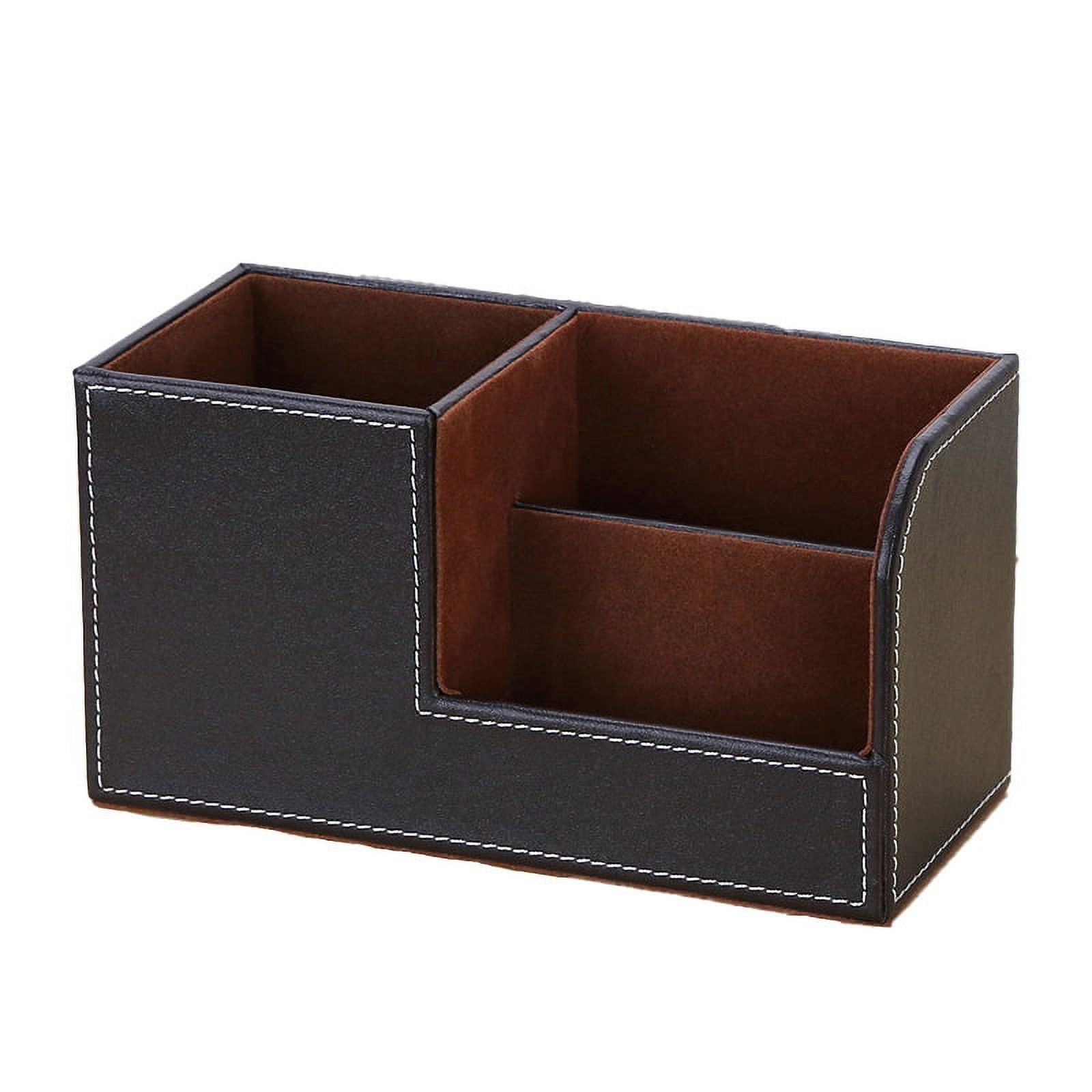ckepdyeh Leather Desk Organizer,Office Supplies Holder Desktop
