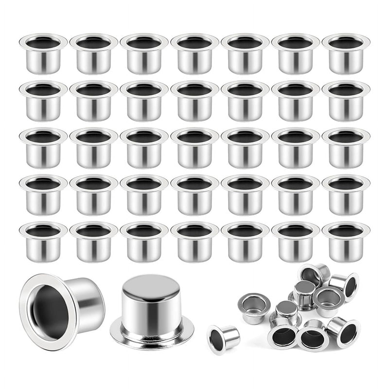 ckepdyeh Metal Candle Holder with Round Flat Base Candle Cup Reusable