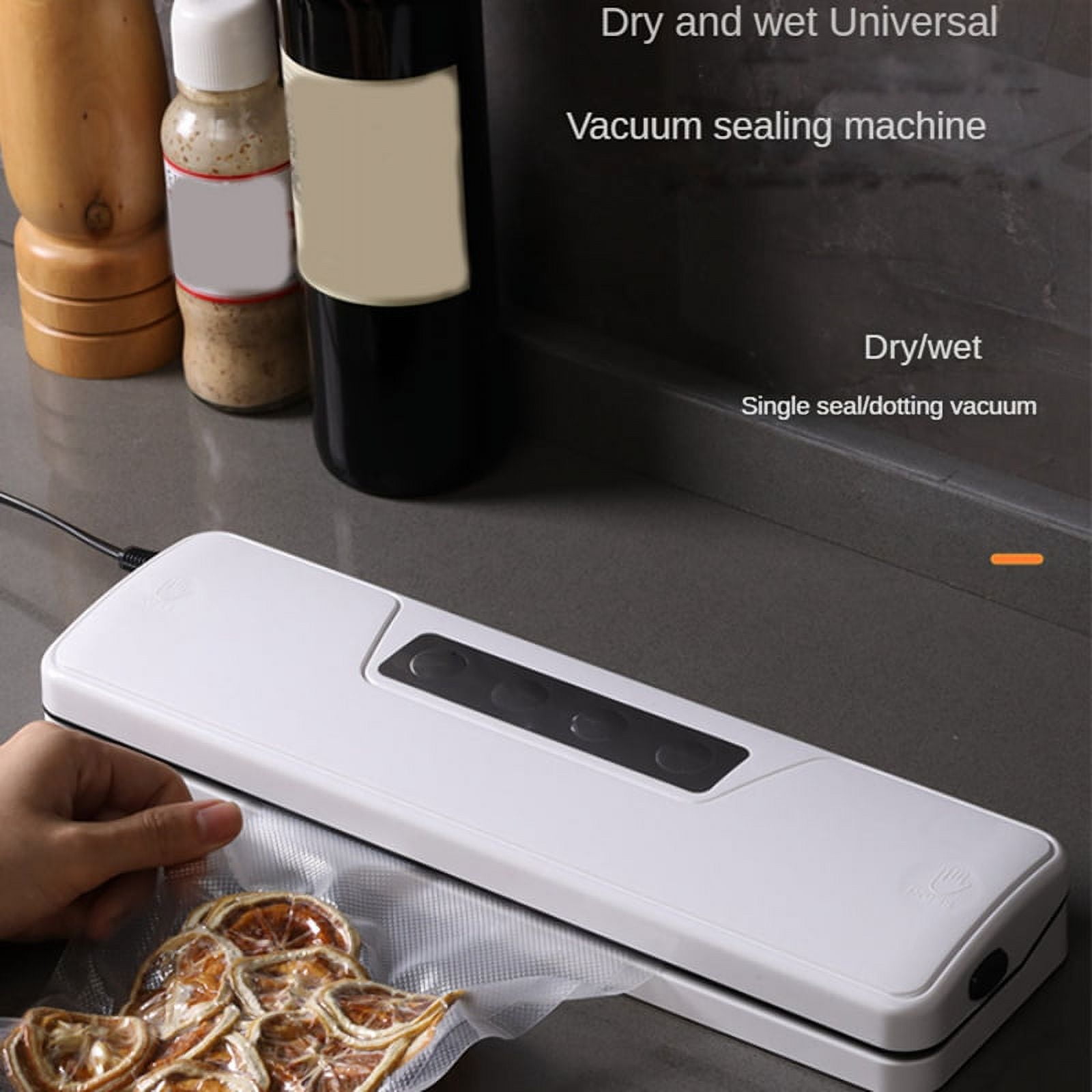ckepdyeh Mini Electric Vacuum Food Sealer Dry&Wet Vacuum Sealer Machine