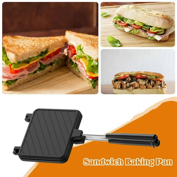 ckepdyeh Non-Stick Coating Sandwich Mold Frying Pan Toast Breakfast Machine for Pancake Maker Bread Toast Kitchen Tool
