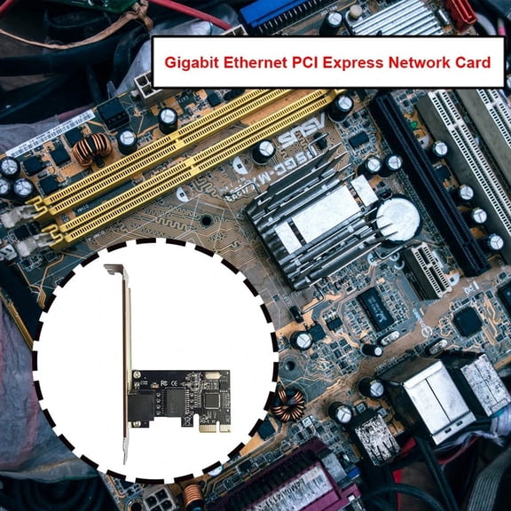 ckepdyeh PCI-E Network Card 1000Mbps Gigabit Ethernet PCI Express 10/100/1000M RJ45 LAN Adapte