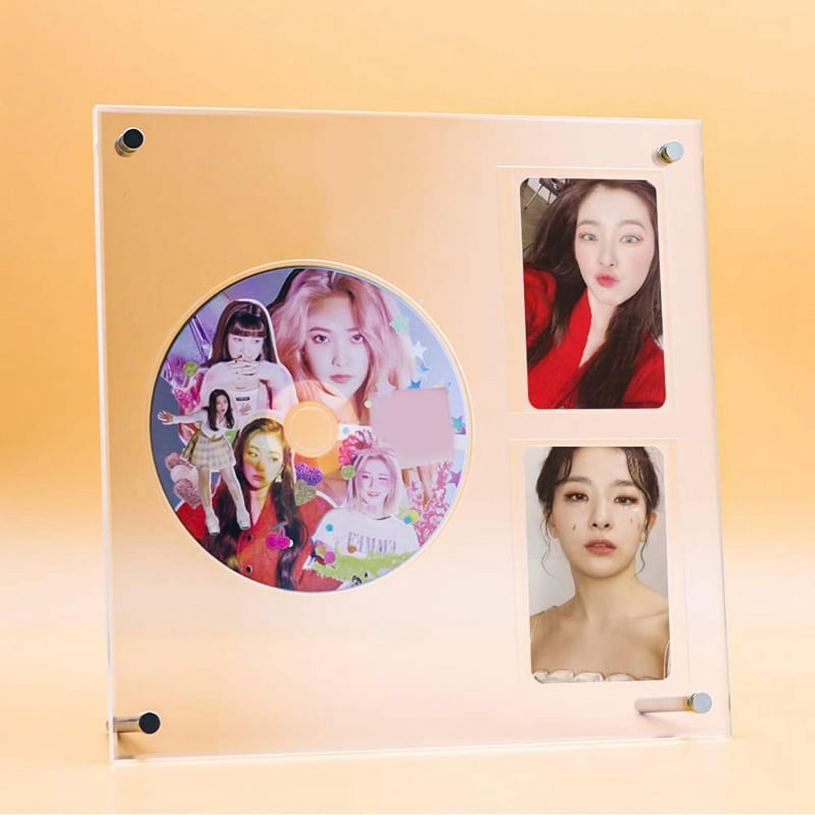 ckepdyeh Photocard and CD Holder Stand, Acrylic Standing Display, Card ...
