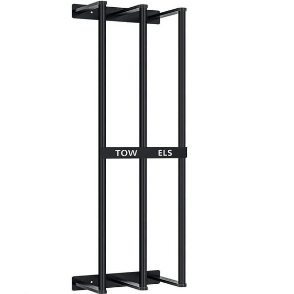 Towel Rack For Bathroom, Bath Towels Storage Holder Wall Mounted, Modern Rolled Folded Towels Organi