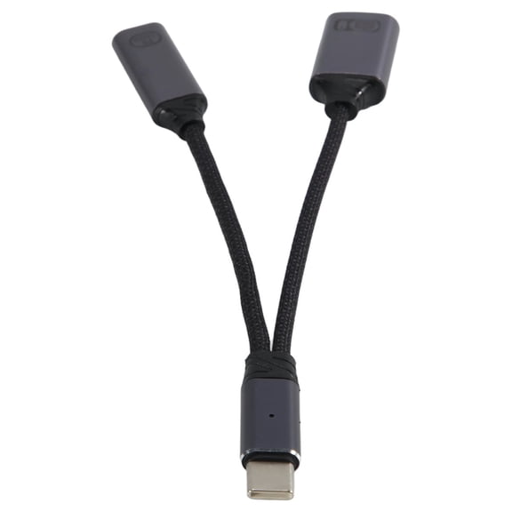 ckepdyeh USB C OTG Cable Phone Adapter 2 in 1 Type C to USB A Adapter with PD Charging Port for Smartphone Laptop Tablet Grey