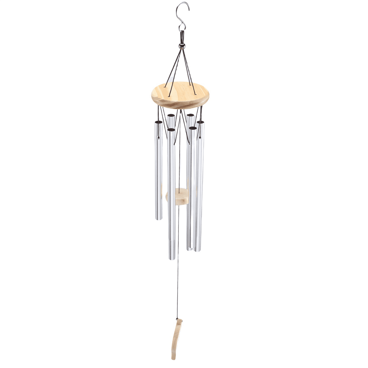 ckepdyeh Wind Chimes for Outside, With S Hook DIY Wood Pendant Garden