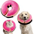 thumbnail image 1 of Clackibukvyz Pet Recovery Collar & Cone, Inflatable Dog Collar to Prevent Pets from Touching Stitching, for Dogs, Pink, Large (1 Pack), 1 of 7