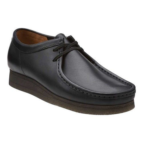 Clarks Wallabee Black Leather 26103756 Men's Size 8.5 - Walmart.com