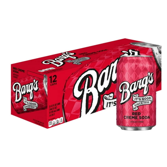 classic barq's red creme soda - 12-pack of 12-ounce cans