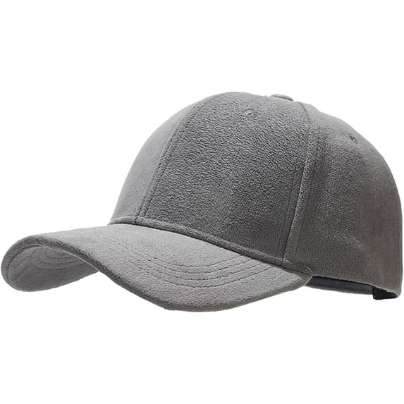 classic suede baseball cap,unisex faux suede low profile hats leather classic adjustable plain hat baseball caps