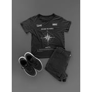 classic tee Oraginc Cotton black and white minimalist travel typography T-shirt high quality shirt