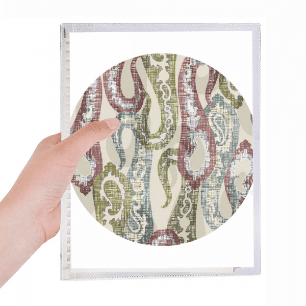 classical red blue green pattern notebook loose diary refillable journal statiry