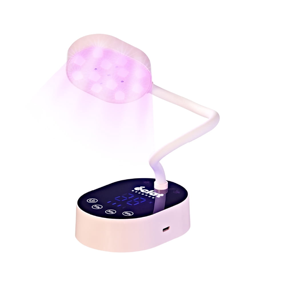 Éclat Flash Cure Lamp for Gel Nail Polish 36W Rechargeable LED Mini UV Light, Cordless Nail Dryer with 4 Timers & Auto Sensor, Portable Fast Curing Gooseneck Lamp for Home DIY Manicure & Pedicure