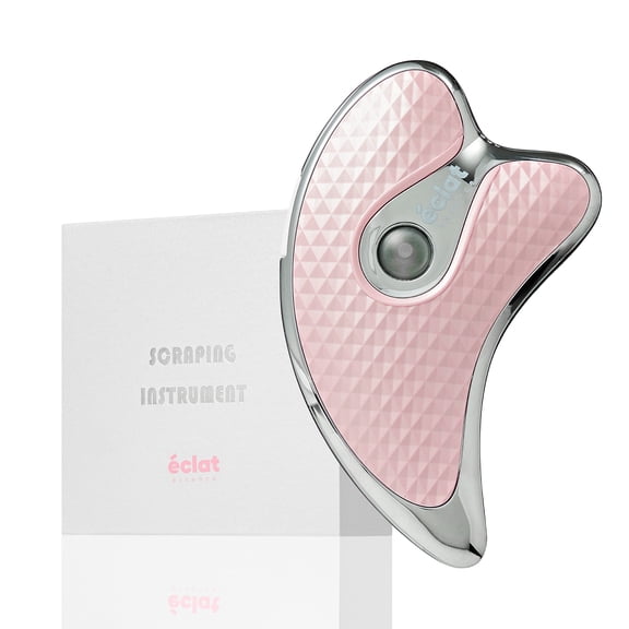 clat Gua Sha Facial Massager for Lymphatic Drainage, Face, Neck & Body Scraping Tool, Heated Electric Portable Face Lift Beauty Device, Jawline Shaper, Double Chin Reducer for Firming & Contouring