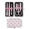 thumbnail image 1 of Éclat Manicure Pedicure Kit for Men & Women, 6Pcs Finger & Toe Nail Care Tools Includes Nail Clipper Cutter, Tweezer, File, Cuticle Pusher, Personal Care Professional Grooming Set With Travel Case, 1 of 6