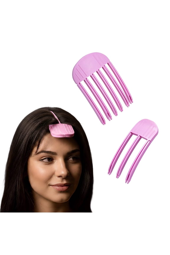 éclat Volumizer Hair Clip – Anti-Slip Root Lifting Volumizing Tool for Fluffy Curtain Bangs, Lightweight Secure Hold Clips Trendy & Stylish (2 Pack, Purple)
