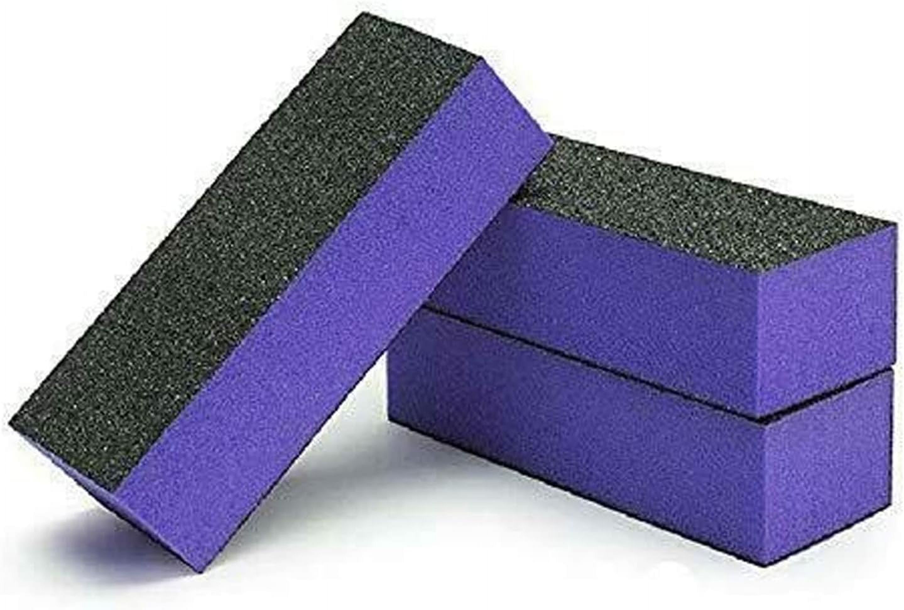 claw 12Pc Disposable 3Way Nail Buffer Blocks 60/60/100 Black Grit