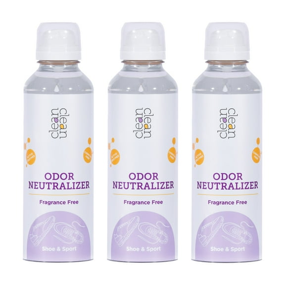 cleanclean Shoe & Sports Sweat Odor Neutralizer Fragrance-Free vegan pack of 3