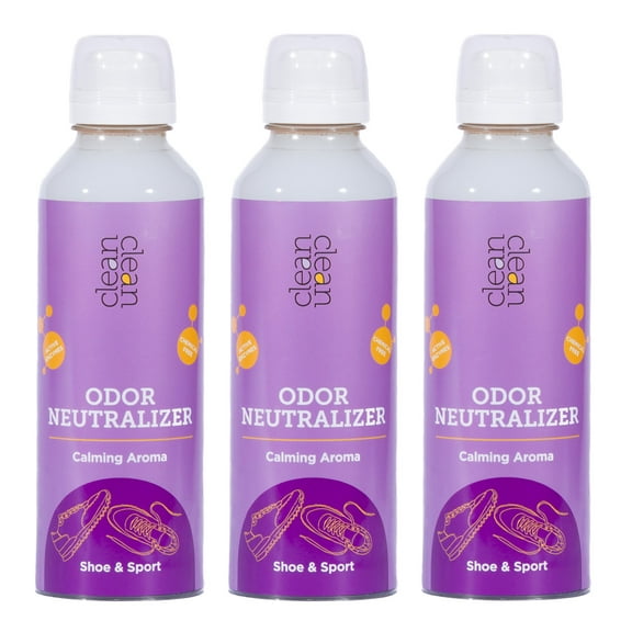 cleanclean shoe & sport odor neutralizer calming aroma vegan pack of 3