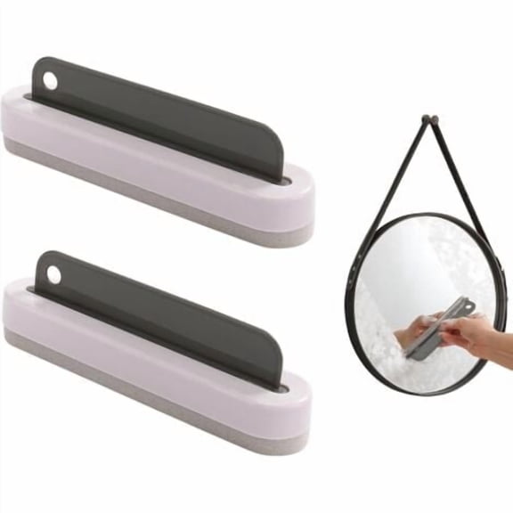 cleaning squeegee Windshield Wiper and Washer Sponge, 2 in 1 Removable Window Cleaning Kit with Sponge for Car Windshield, Bathroom Mirrors and Tool