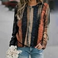 thumbnail image 1 of clear 50% off Usmixi Under $5 Sweatshirt for Women Winter Crewneck Sweatshirt Womens Plus Size Loose Long Raglan Sleeve Pullover Tops Fashion Tie Dye Print Ladies Girls Tunic Blouses, 1 of 6