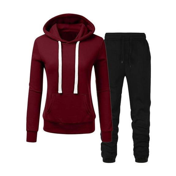 clear 50% off Usmixi Womens Hoodies Sets Sports Sweatsuits Set for Women Drawstring Hooded Sweatshirt and Jogger Pant Tracksuits 2 Piece Outfits Matching Sets Trendy Lounge Sets Fall Saving