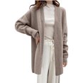 thumbnail image 1 of clear 50% off Usmixi Sweater Coat for Women Winter Womens Sweater Cardigan Casual Solid Long Sleeve Open Front Knit Sweater Coat Fall Loose Soft Lightweight Knitted Sweater Outerwear Weekly, 1 of 7