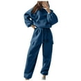 thumbnail image 1 of clear 50% off Usmixi Sweatsuits Set for Women Womens Hoodies 2 Piece Outfits Sets Hooded Sweatshirt and Drawstring Elastic Waist Jogger Sweatpants Lounge Sets Tracksuit Sets with Pocket Holiday, 1 of 7