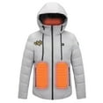 thumbnail image 1 of clear 50% off Usmixi 2023 Heated Coat for Women Heated Jacket for Unisex Outdoor Activities Warm 4 Area USB Electric Heating Coat Open Full Zip Hooded Puffer Outerwear Winter Heated Coat, 1 of 4