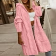 thumbnail image 1 of clear 50% off Usmixi Winter Womens Sweater Coat Womens Sweater Cardigan Long Sleeve Fall Open Front Knit Long Coat Casual Solid Loose Hooded Trench Outerwear Overcoats 2023 Sweater Coat, 1 of 7