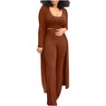 thumbnail image 1 of Usmixi Womens Lounge Set Womens 3 Piece Sets Fall Winter Cozy Knitted Cardigan Cropped Tank and High Waist Pant Sweater Sets Workout Sports Casual Solid 3 Piece Outfits, 1 of 5