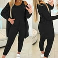 thumbnail image 1 of clear 50% off Womens 3 Piece Sets Holiday Usmixi Womens Homewear Sets Long Sleeve Cardigan and Tank Top and Drawstring Pant Lounge Sets Casual Solid Sleepwear Sets Pajamas Sets Up to 65% off, 1 of 6