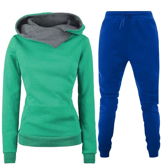 clear Usmixi Womens 2 Piece Tracksuit Hoodies and Sweatpant Sets for Women Workout Sports 2 Piece Outfits Lounge Sets Drawstring Pocket Jogger Pant Ladies Girls Sweatsuit Sets on Sale