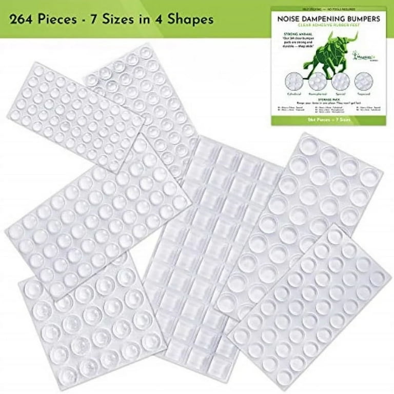 Clear Adhesive Bumper Dots/Pads 289 Self-Stick Rubber Feet for