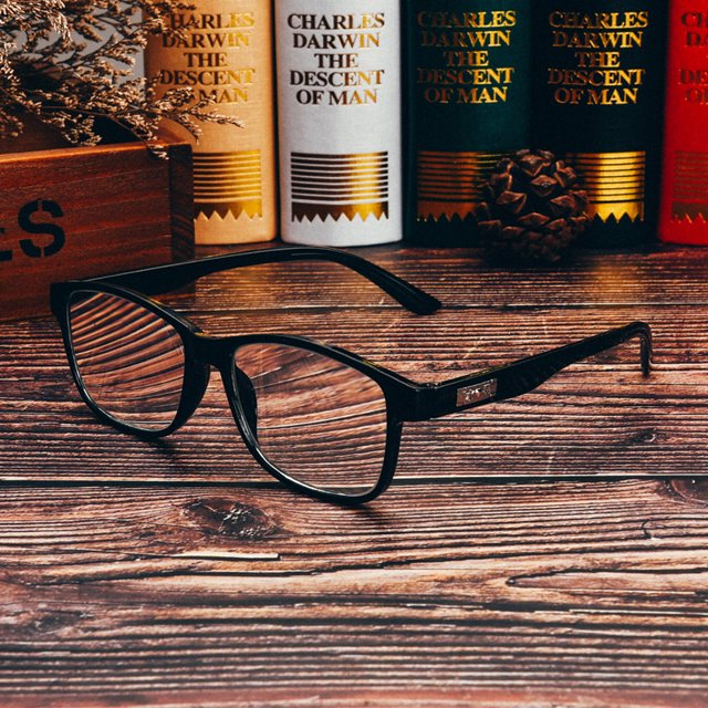 clear large frame glass lenses Crystal reading glasses stall men's and