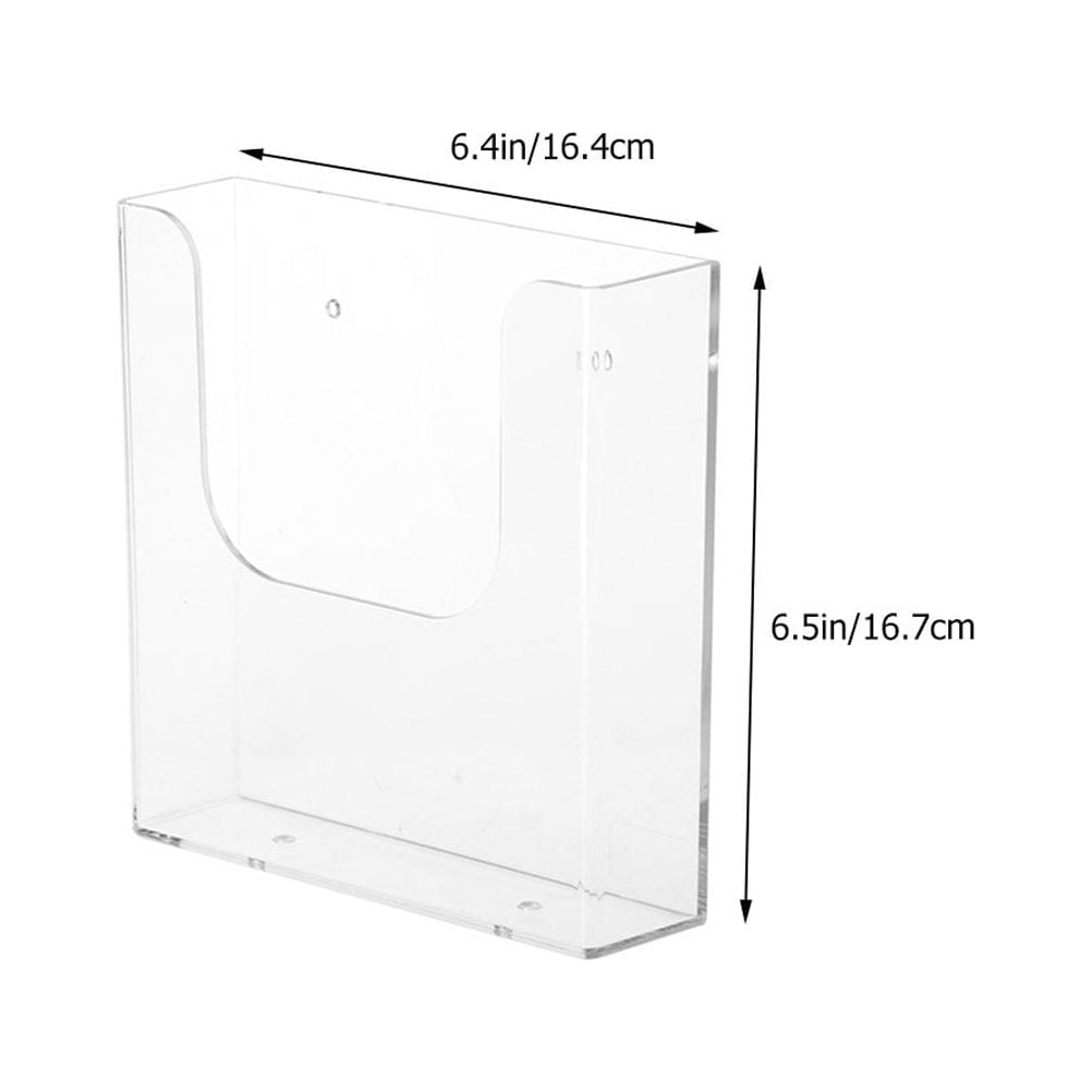 clear magazine holder Wallmounted Document Organizer Practical Plastic