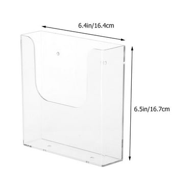 clear magazine holder Wall-mounted Document Organizer Practical Plastic File Holder File Paper Rack for Office